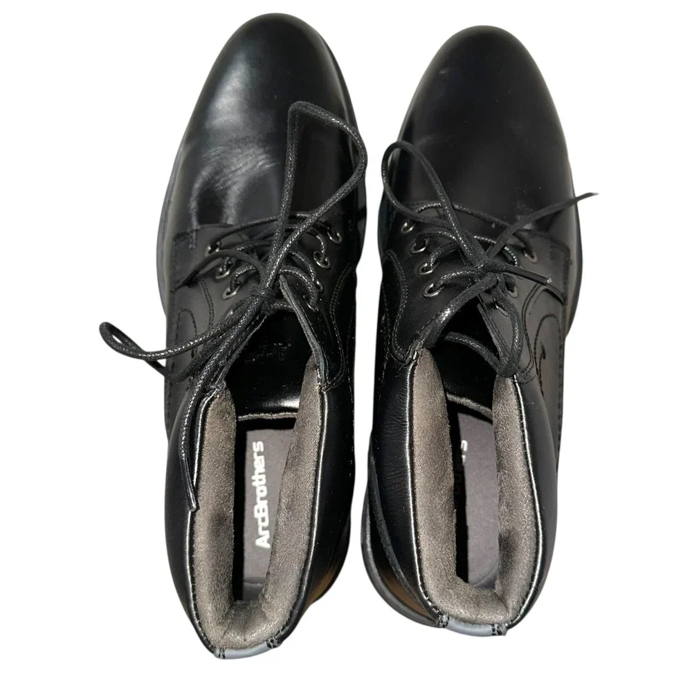Arc Brothers Mens 11 Black Leather Chukka Boots‎ NWOB Lace Up ZC2023995 Oxfords